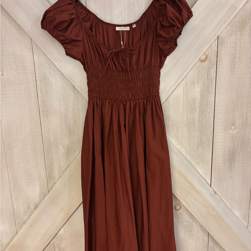 Doen Quinn Midi Dress in Amberwood